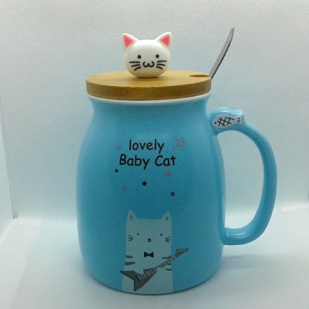 Ceramic Coffee Tea Cup Mug Baby Cat NEW